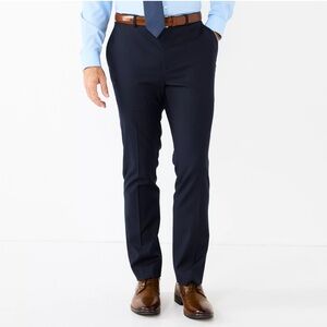 APT. 9 Navy Slim Fit Premier Flex Performance 34/30 Pants